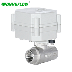 Switch type -With indicator，DN8 SS304 2way electric ball valve  