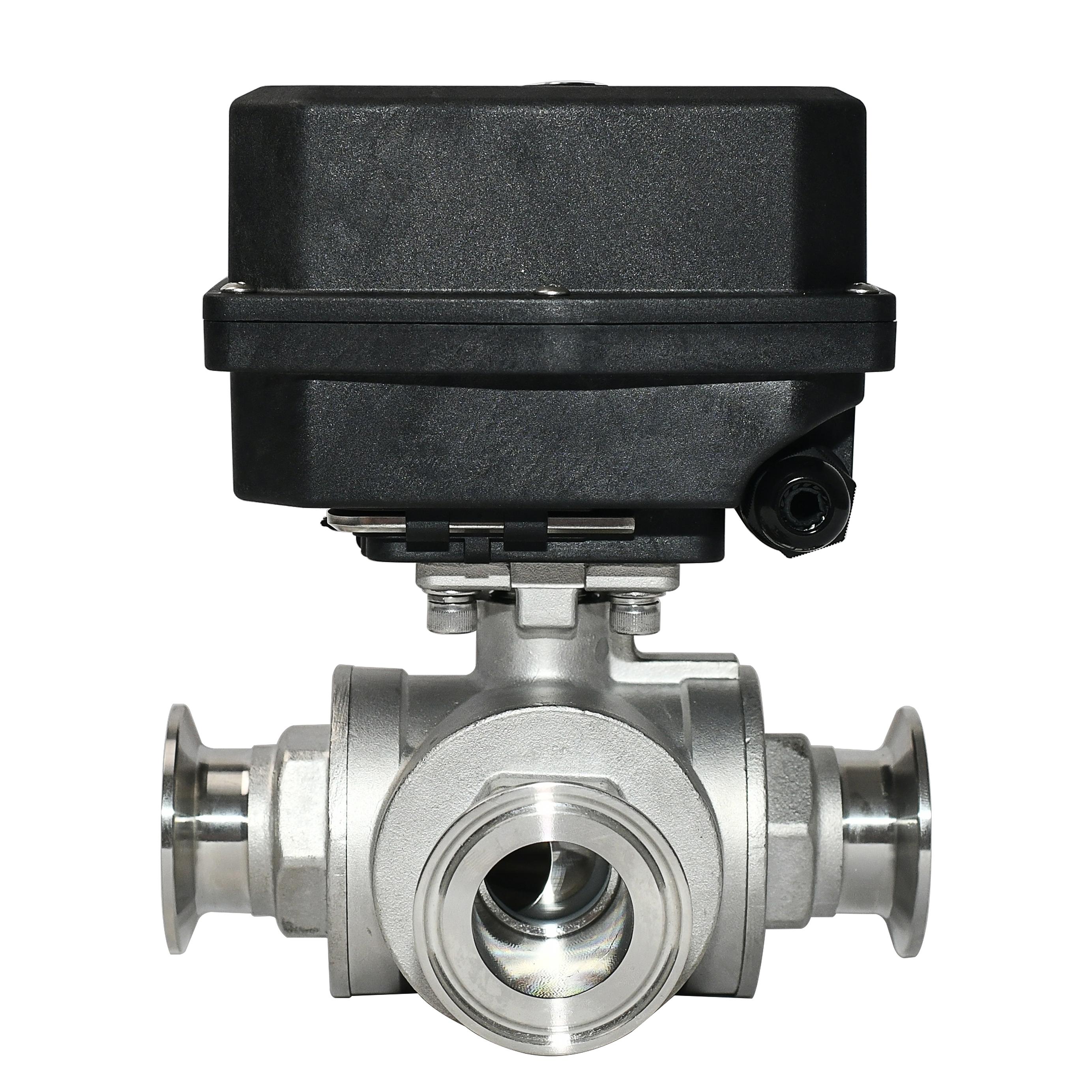 tonheflow A550 3 way L port electric valve DC12v 24v CR303 motorized valve