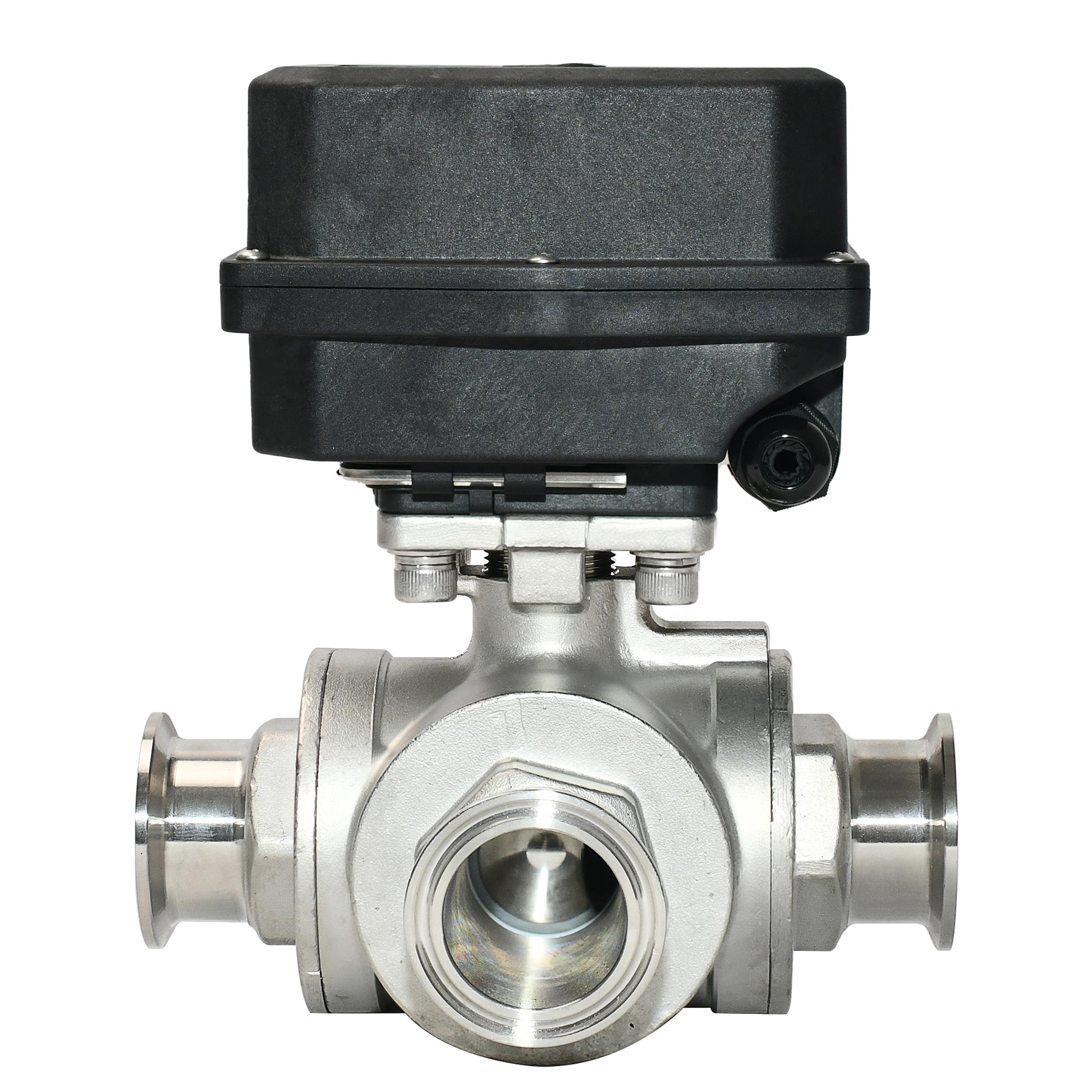 tonheflow A550 3 way L port electric valve DC12v 24v CR303 motorized valve