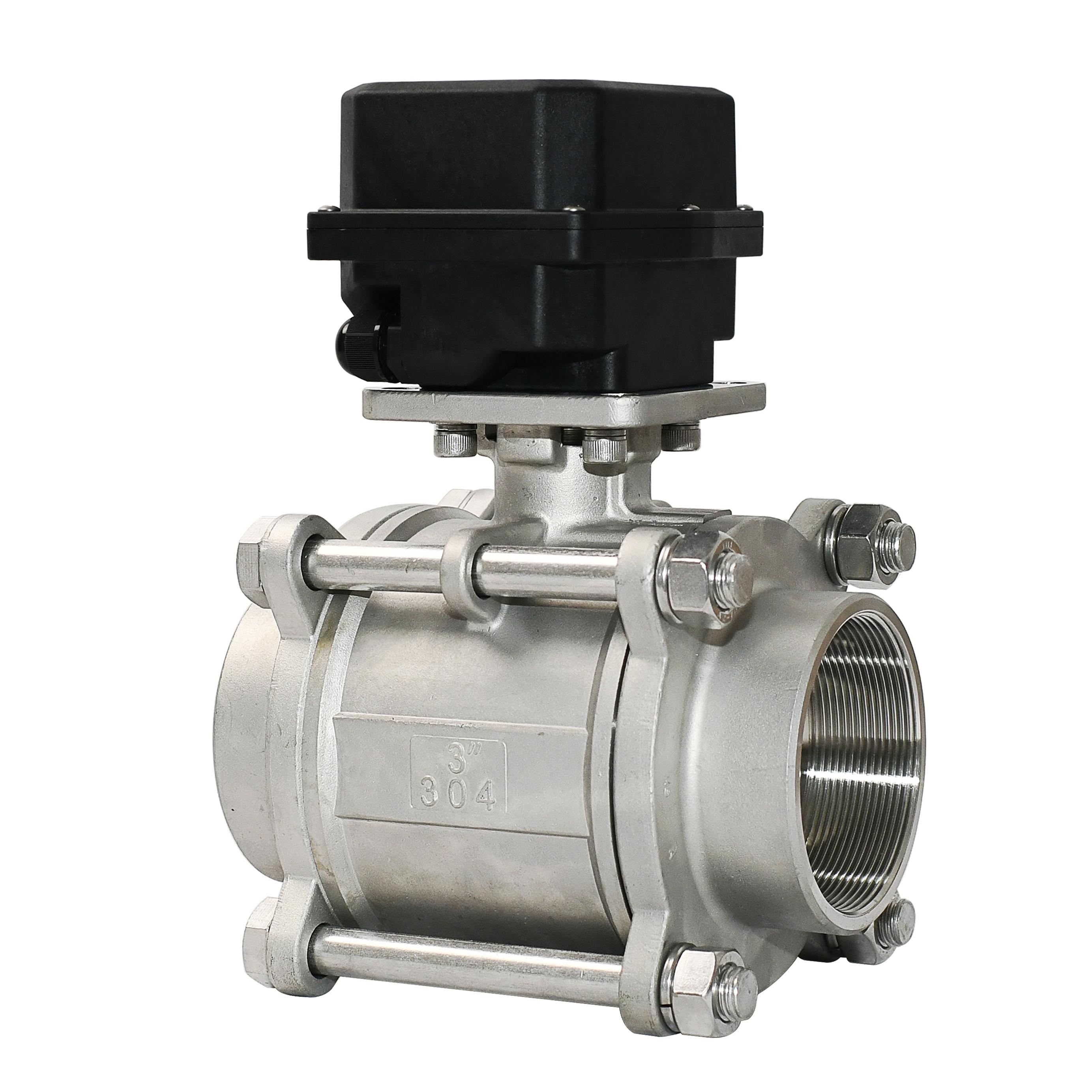 2 Way   Capacitor-Close Motorised Ball Valves With Manua