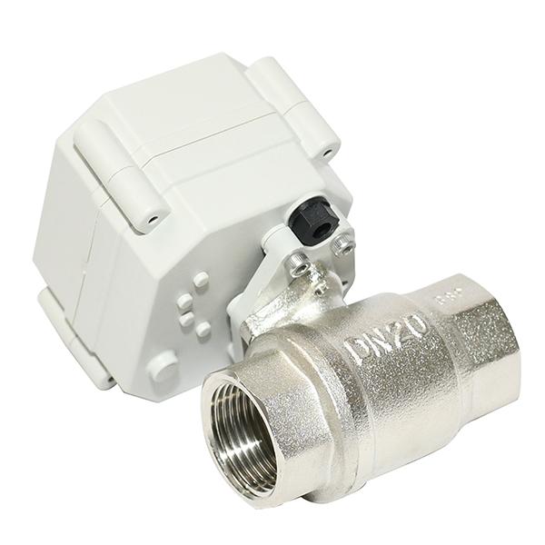 Switch type -  Two way Nickel plated brass electric ball valve 