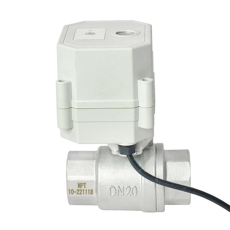 DN20 2 Way SS304 Wi-Fi Electric Ball Valve