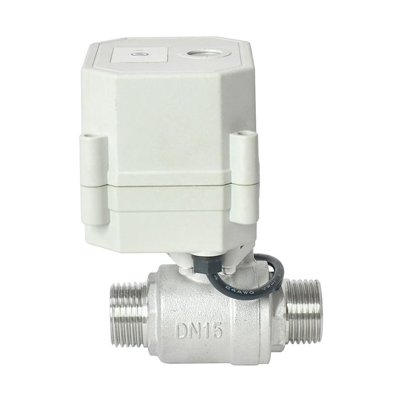 DN25 2 Way Male Thread SS304 Wi-Fi Electric Ball Valve