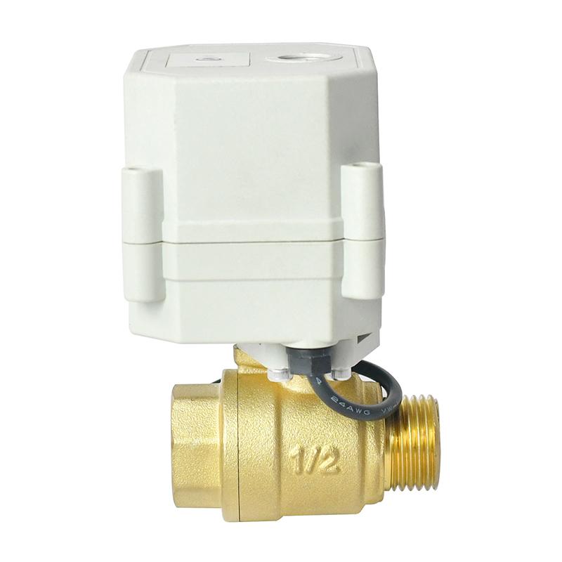 DN15 2 Way Brass Wi-Fi Electric Ball Valve  With Female And Male Thread
