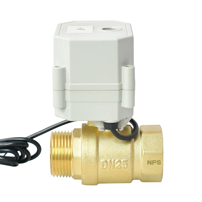 DN25 2 Way Brass Wi-Fi Electric Ball Valve  With Female And Male Thread
