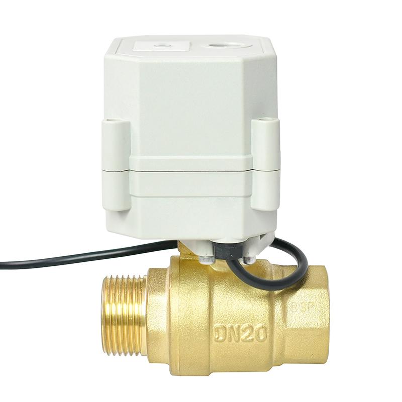 DN20 2 Way Brass Wi-Fi Electric Ball Valve  With Female And Male Thread