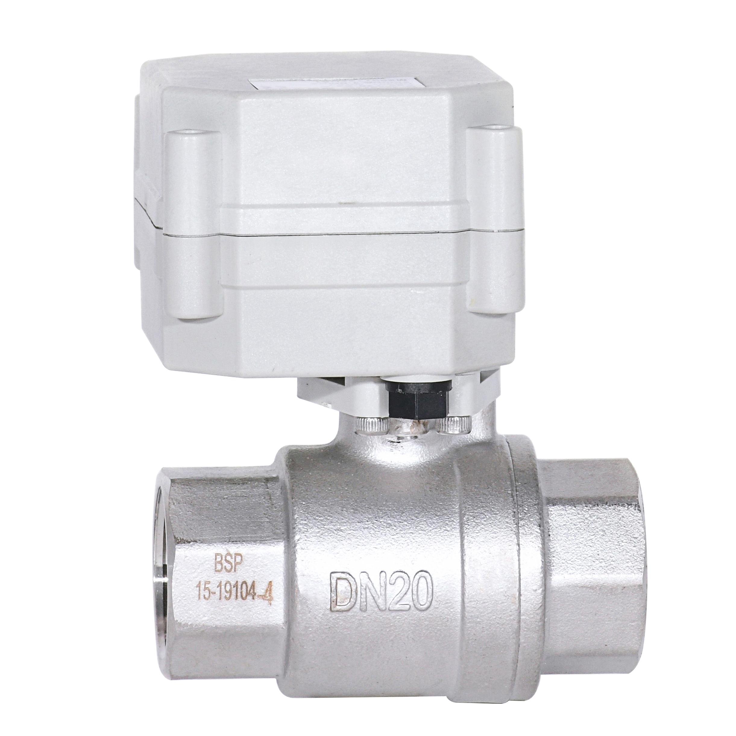 Switch type -DN20 SS304 2way electric ball valve  Motorized ball valve