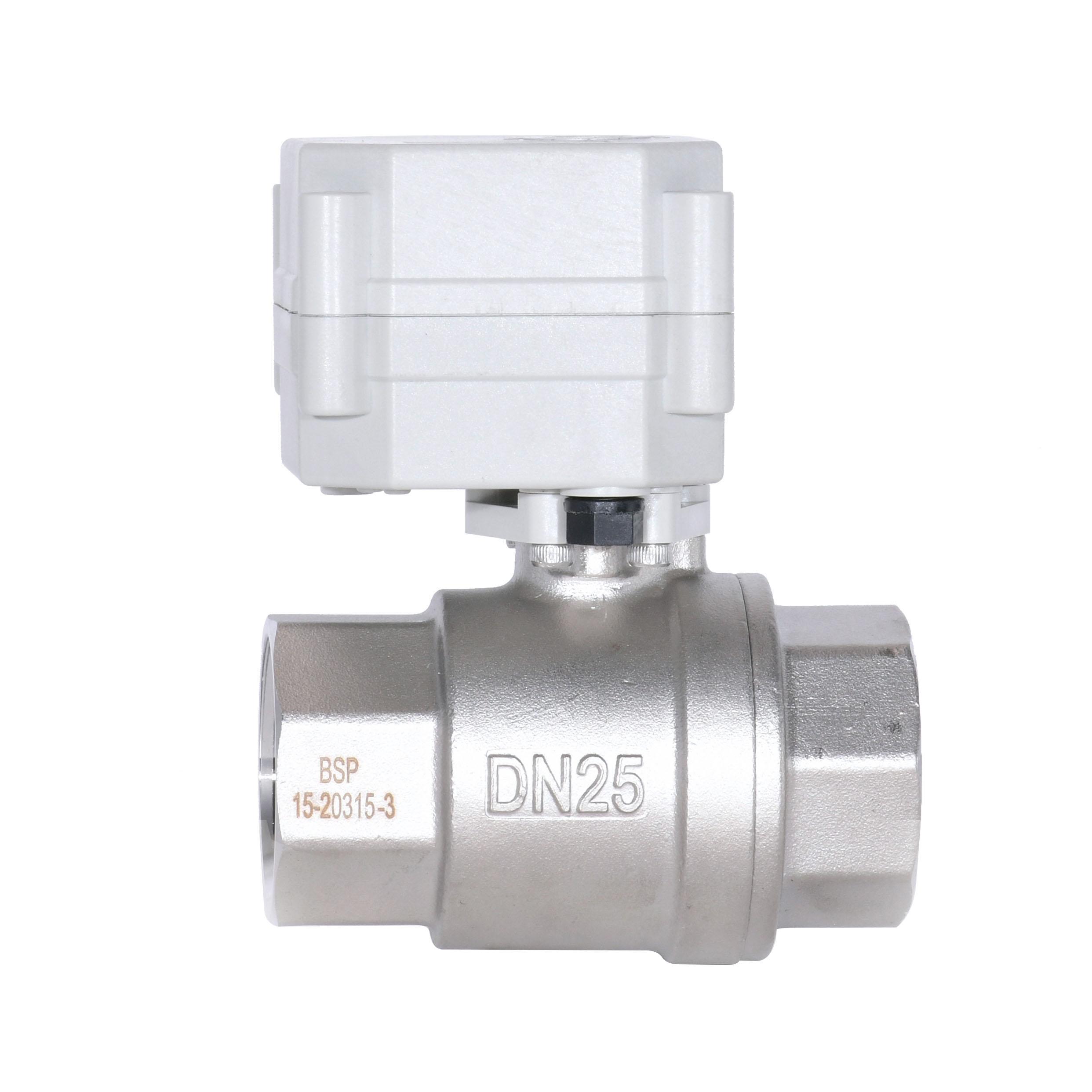 Switch type -DN25 SS304 2way electric ball valve  Motorized ball valve