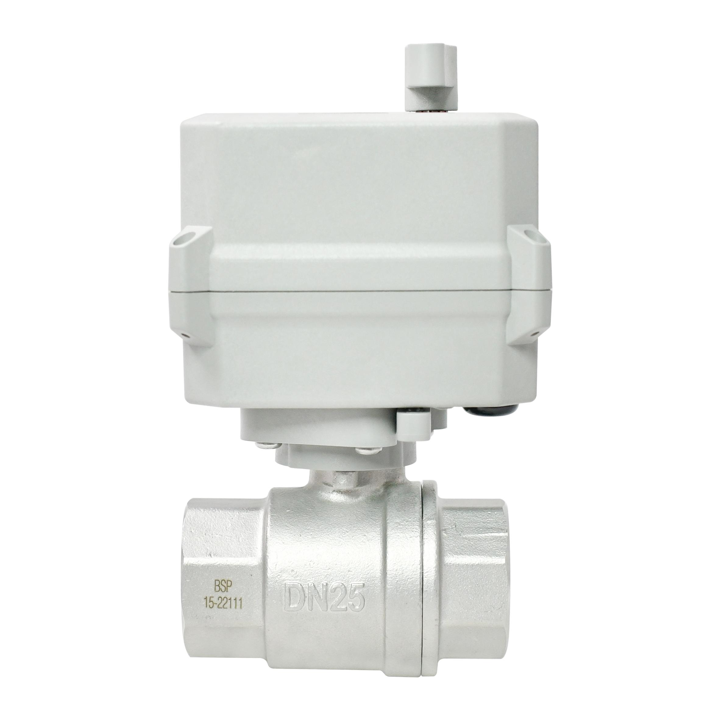 2 Sec Fast 1'' SS304 2-Way Motorized Ball Valve 