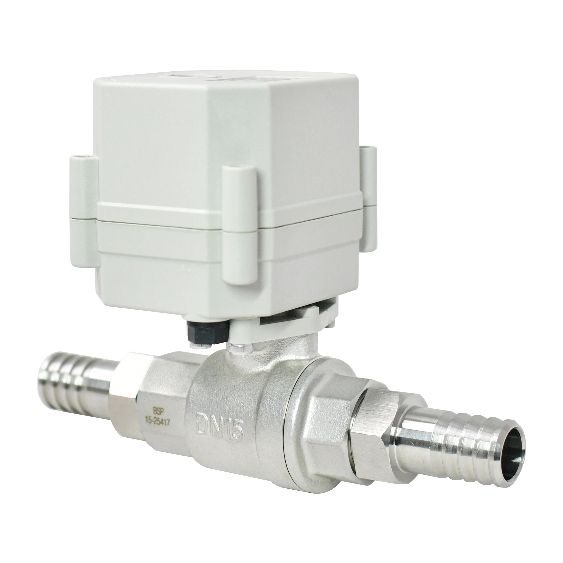 Switch type - DN15 SS304 2 way electric valve  Motorized ball valve