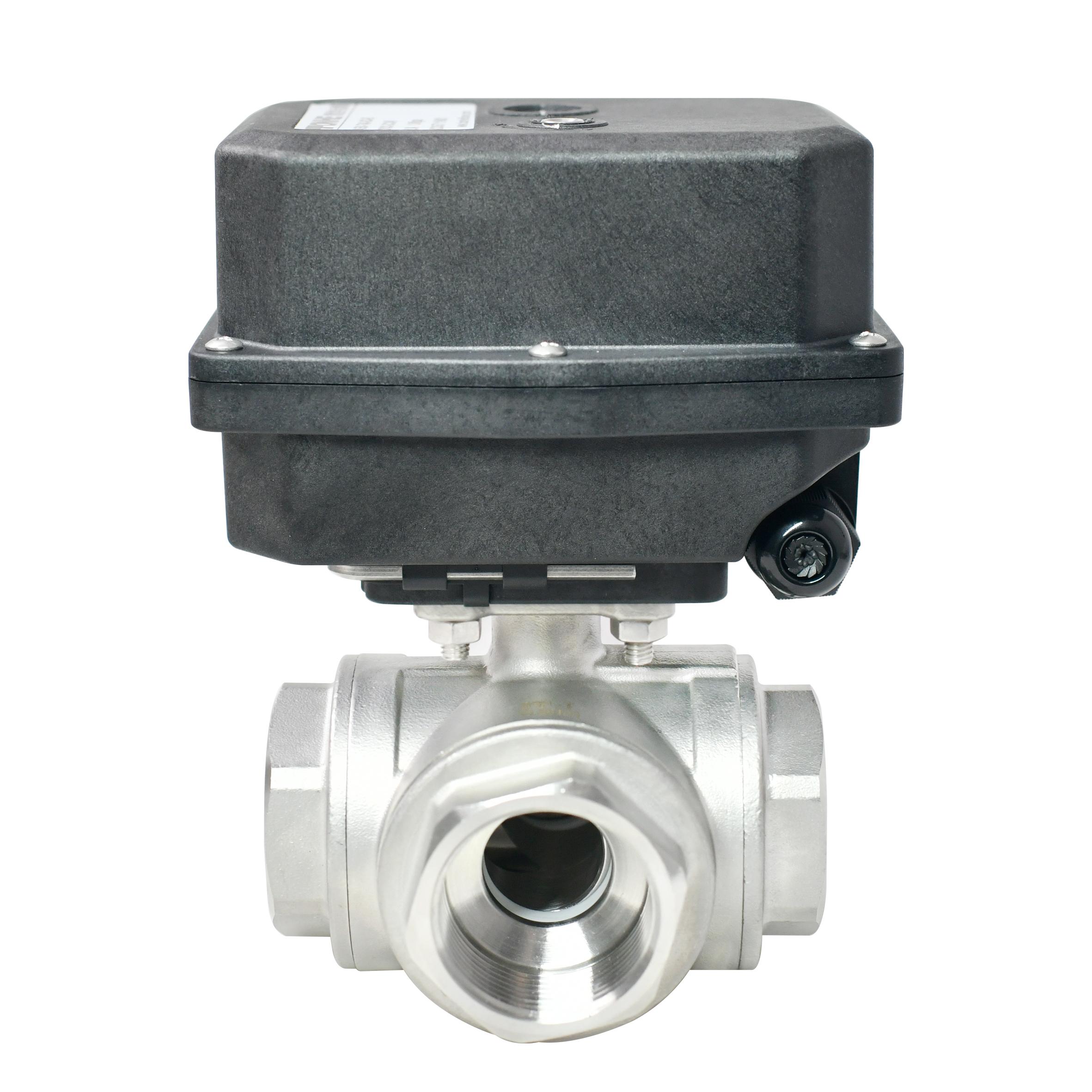 TONHEFLOW A550 3 way L port electric valve 1 1/4”DC12V motorized valve