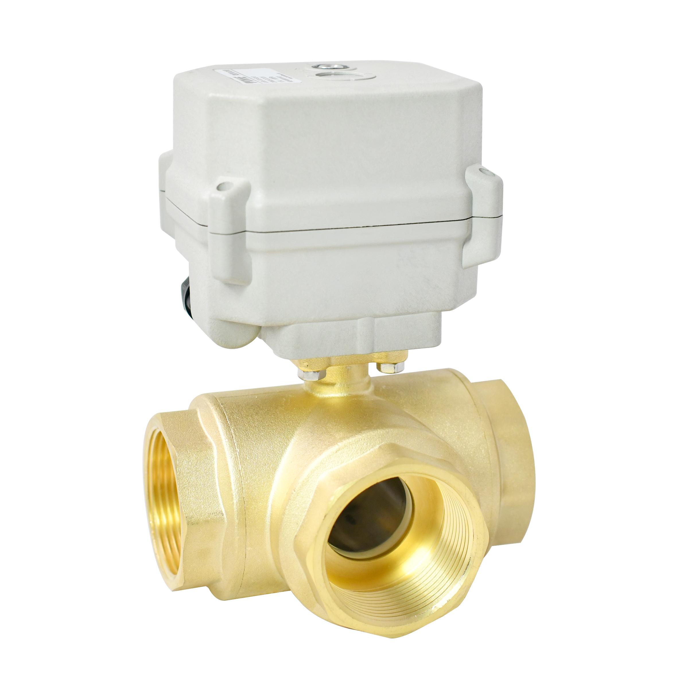 A150 Proportional Valve 1 1 /2'' Brass 3 Way Motorized ball valve