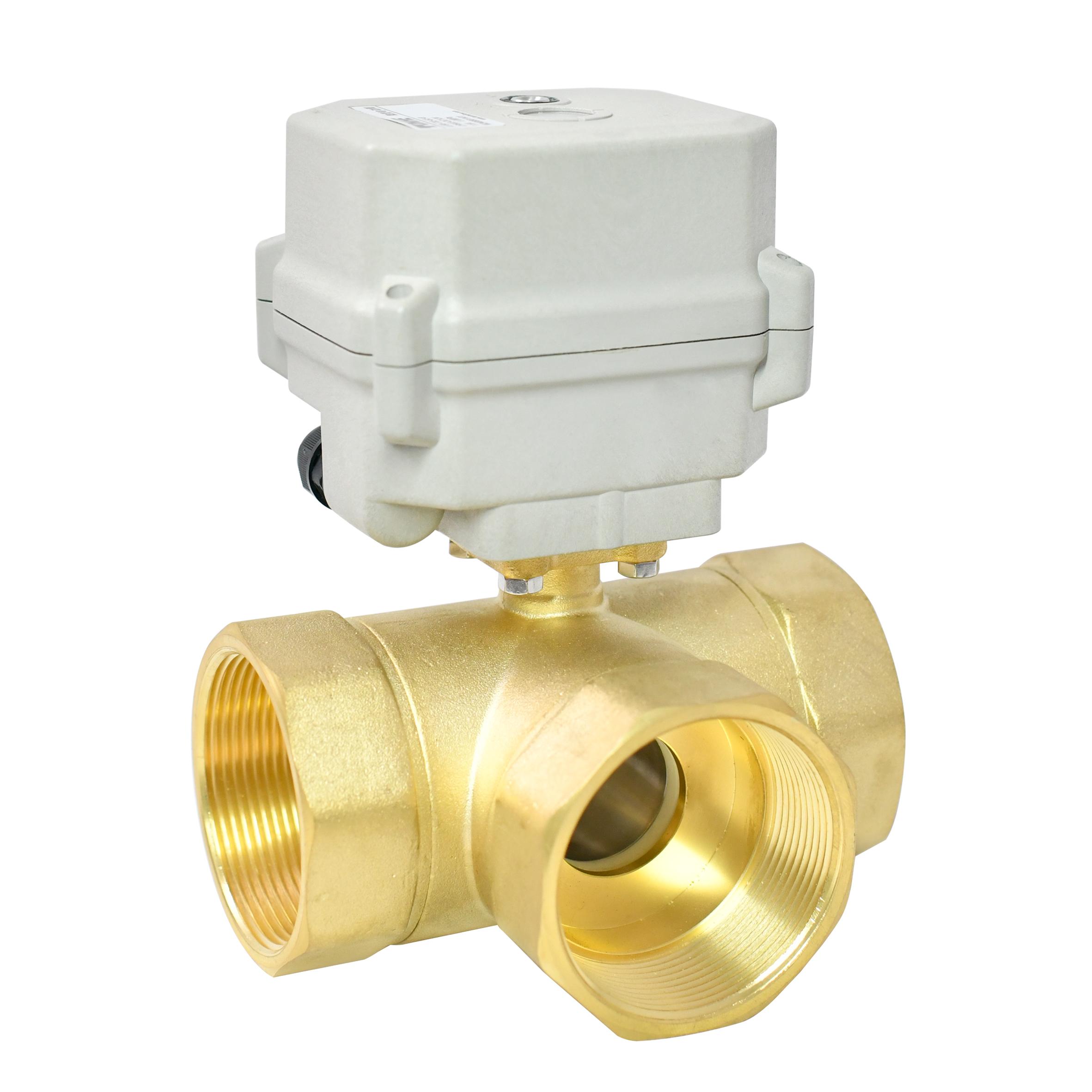 A150 Proportional Valve 2'' Brass 3 Way Motorized ball valve