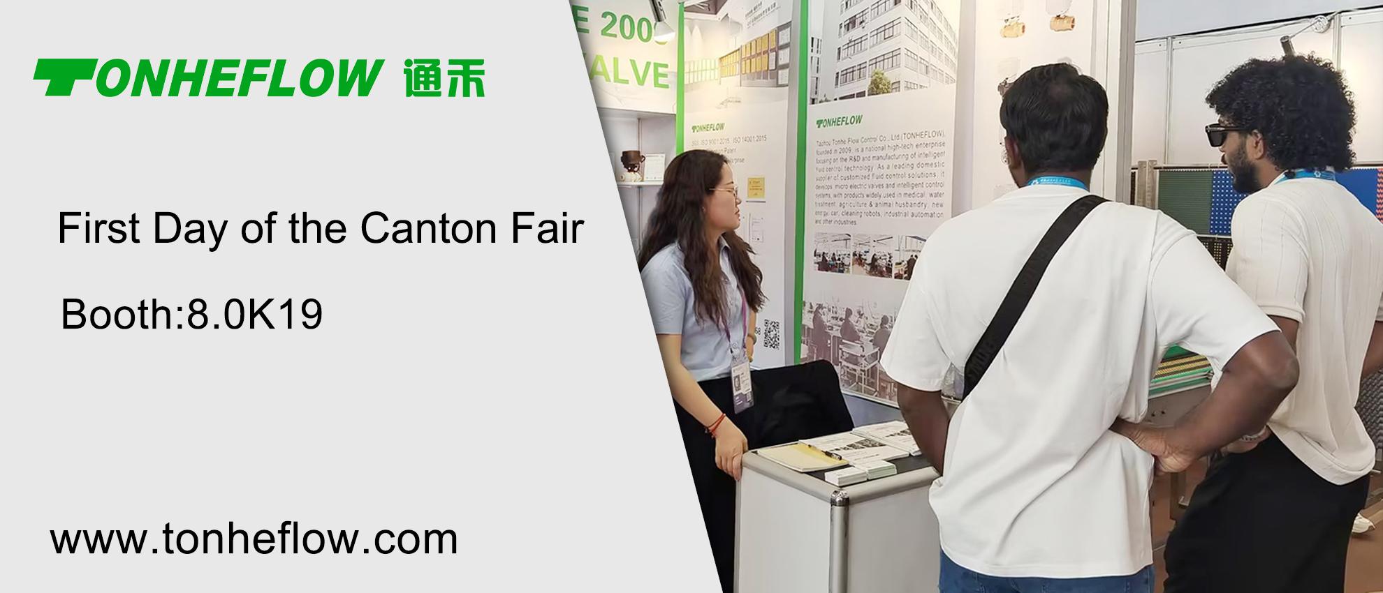 TONHEFLOW | First Day of the Canton Fair on April 15, Booth 8.0K19