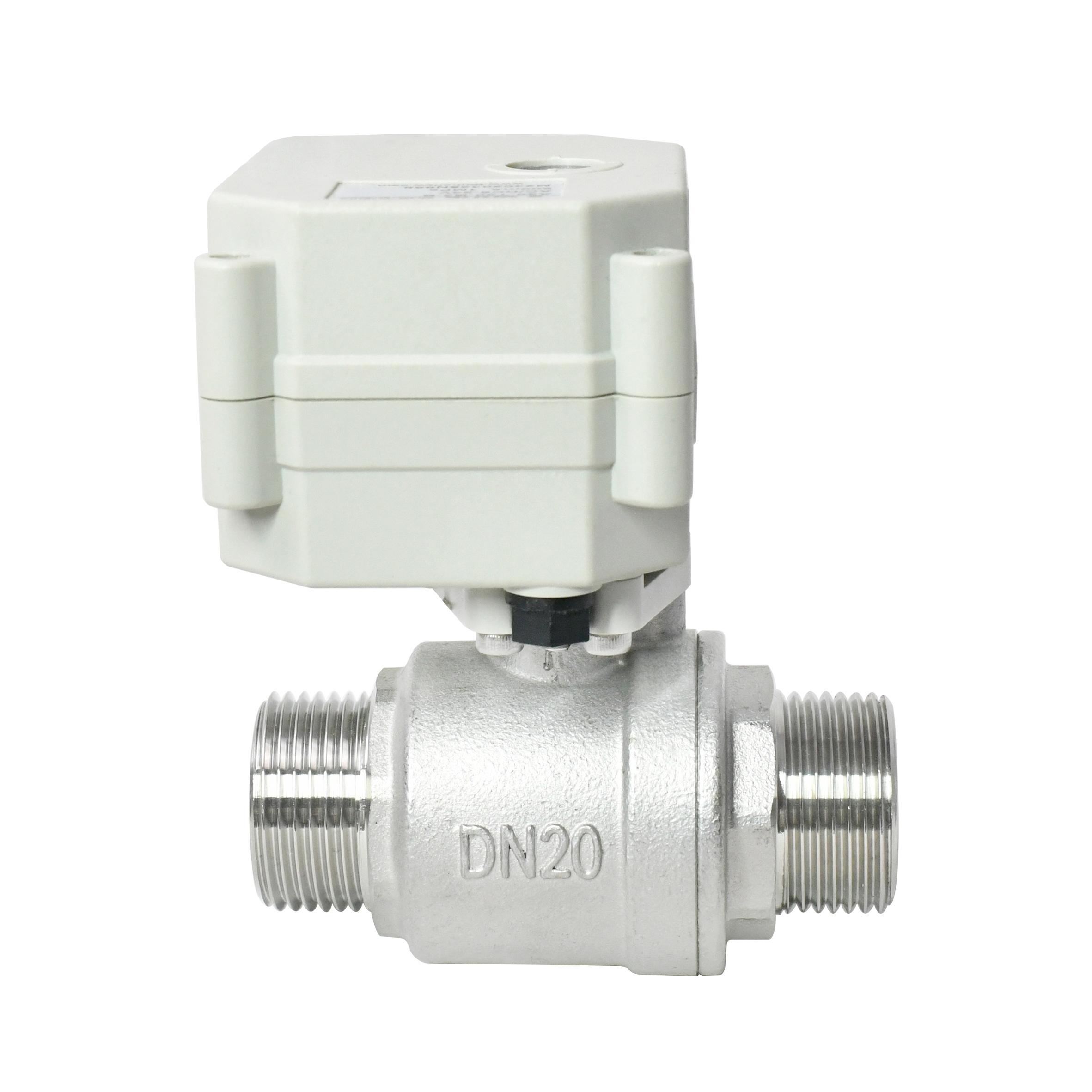 Switch type -  lndicator only 2 Way SS304 Male Thread Electric Ball Valve 