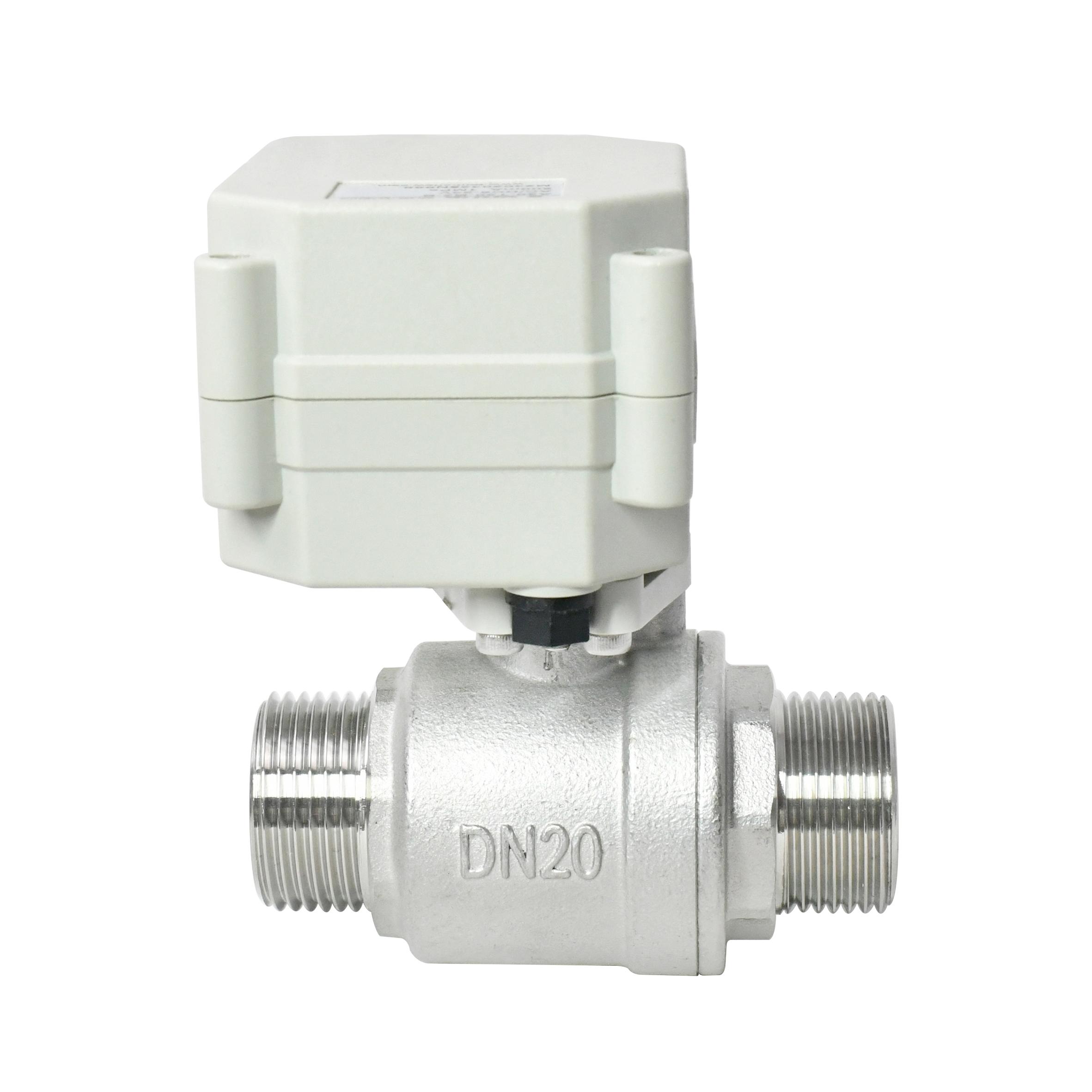 Switch type - 2 Way SS304 Male Thread Electric Ball Valve 